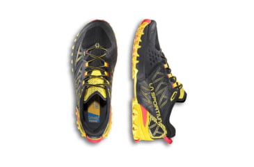 Image of La Sportiva Bushido III Road Running Shoes - Mens, Black/Yellow, 45, 56S-999100-45