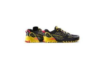 Image of La Sportiva Bushido III Road Running Shoes - Mens, Black/Yellow, 45, 56S-999100-45