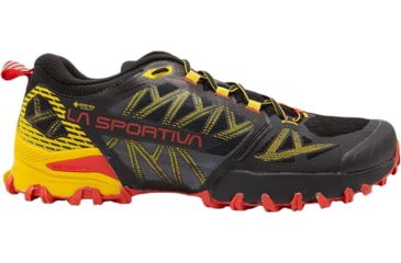 Image of La Sportiva Bushido III GTX Road Running Shoes - Mens, Black/Yellow, 42.5, 56X-999100-42.5