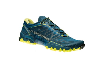 Image of La Sportiva Bushido Trail Running Shoe - Mens, Ocean/Sulphur, 46, 26K-606702-46