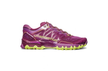 Image of La Sportiva Bushido Trail Running Shoe - Womens, Plum/Apple Green, 42.5, 26L-501705-42.5