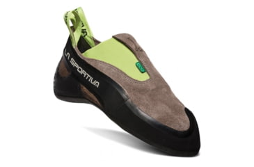 Image of La Sportiva Cobra Eco Climbing Shoes - Mens, Falcon Brown/Apple Green, 37.5, 20O-804705-37.5