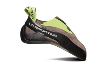 Image of La Sportiva Cobra Eco Climbing Shoes - Mens, Falcon Brown/Apple Green, 37.5, 20O-804705-37.5