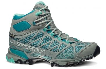 Image of La Sportiva Core High GTX Hiking Boot - Women's-Grey/Mint-Medium-42