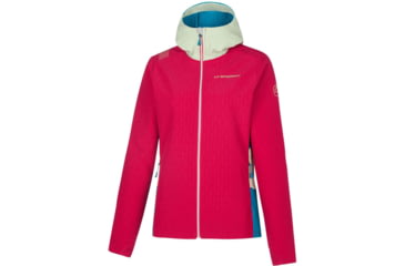 Image of La Sportiva Descender Storm Jacket - Womens, Cerise/Crystal, Large, M37-409635-L