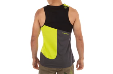 Image of La Sportiva Dude Tank - Mens, Carbon/Lime Punch, Large, N43-900729-L