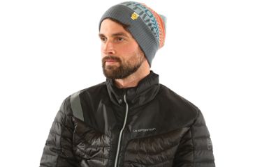 Image of La Sportiva Dust Beanie - Men's-Stone Blue/Slate-S/M