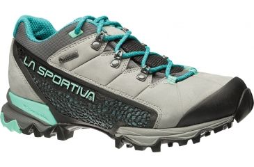 Image of La Sportiva Genesis Low GTX Hiking Shoe - Women's-Grey/Mint-Medium-39.5