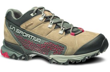 Image of La Sportiva Genesis Low GTX Hiking Shoe - Women's-Taupe/Berry-Medium-42