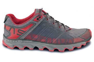 Image of La Sportiva Helios Trail Running Shoe - Men's-Gray/Red-9 US / 42 EU