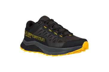 Image of La Sportiva Karacal Running Shoes - Mens, Black/Yellow, 45.5, Medium, 46U-999100-45.5