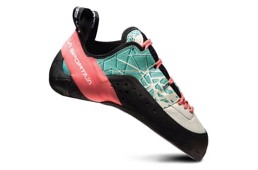 Image of La Sportiva Kataki Climbing Shoe - Womens, Mint/Coral, 34.5, 20B-609301-34.5