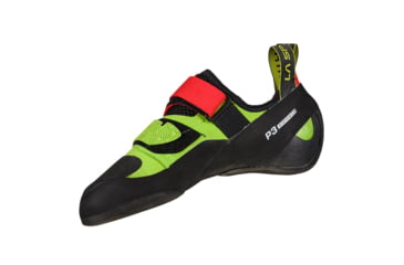 Image of La Sportiva Kubo Climbing Shoes - Mens, Goji/Neon, 38.5, Medium, 30H-314720-38.5