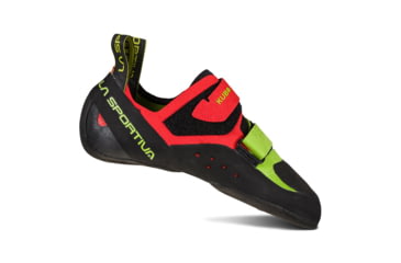 Image of La Sportiva Kubo Climbing Shoes - Mens, Goji/Neon, 38.5, Medium, 30H-314720-38.5