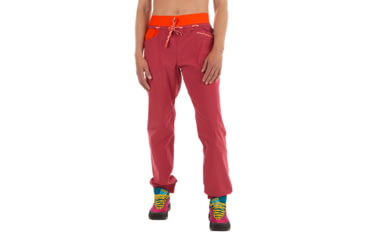 Image of La Sportiva Mantra Pant - Womens, Velvet/Cherry Tomato, Small, O62-323322-S
