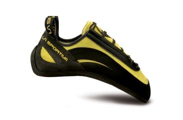Image of La Sportiva Miura Climbing Shoe - Mens-Black/Yellow-38.5