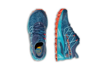 Image of La Sportiva Mutant Running Shoes - Womens, Storm Blue/Cherry Tomato, 41, 56G-639322-41