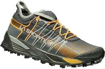 Image of La Sportiva Mutant Trail Running Shoe - Women's-Grey/Papaya-Medium-36