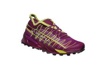 Image of La Sportiva Mutant Trail Running Shoe - Womens, Plum/Apple Green, 38, 26X-501705-38