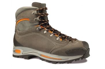 Image of La Sportiva Omega GTX Hiking Boot - Mens-Grey/Rust-Medium-43.5