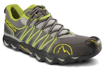 Image of La Sportiva Quantum Trail Running Shoe - Men's-10 US-Black/Yellow