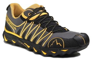 Image of La Sportiva Quantum Trail Running Shoe - Men's-8.5 US-Black/Yellow