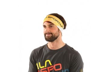 Image of La Sportiva Race Headband - Men's, Black/Yellow, Small X51-999100-S