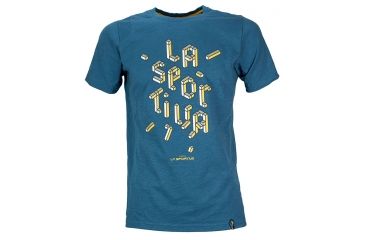Image of La Sportiva Rubik T-Shirt - Men's-Dark Sea-Large