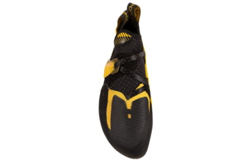 Image of La Sportiva Solution Comp Climbing Shoes - Mens, Black/Yellow, 35.5, ZFCS018-K00Y00-35.5