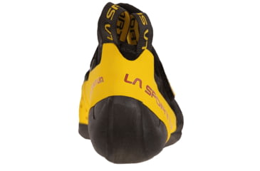 Image of La Sportiva Solution Comp Climbing Shoes - Mens, Black/Yellow, 35.5, ZFCS018-K00Y00-35.5