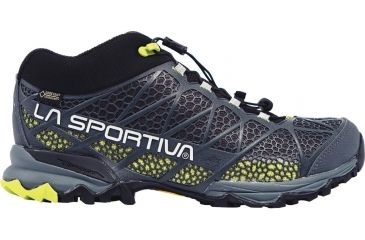 Image of La Sportiva Synthesis Mid GTX Hiking Shoe - Men's-Grey/Green-Medium-47