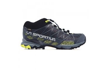 Image of La Sportiva Synthesis Mid GTX Hiking Shoe - Mens-Grey/Green-Medium-45