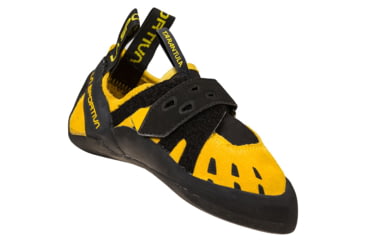 Image of La Sportiva Tarentula Jr Rental Climbing Shoes - Kids, Carbon/Yellow, 34, 30P-900100-34