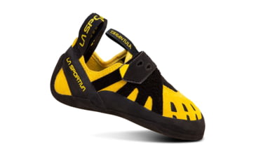 Image of La Sportiva Tarentula Jr Rental Climbing Shoes - Kids, Carbon/Yellow, 34, 30P-900100-34