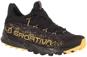 Image of La Sportiva Tempesta GTX Trail Running Shoe - Men's-Black/Butter-Medium-8