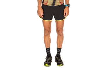 Image of La Sportiva Tempo Short - Men's, Black/Yellow, Extra Large, J90-999100-XL