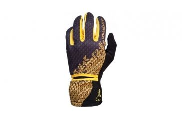 Image of La Sportiva Trail Gloves - Mens-Black/Yellow-Small