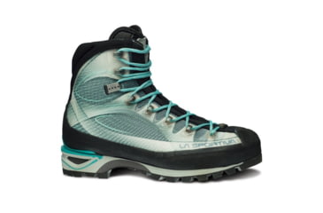 Image of La Sportiva Trango Cube Gtx Mountaineering Shoes- Womens, Light Grey/Mint, 38, 11K-902609-38