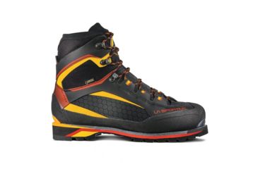 Image of La Sportiva Trango Tower GTX Montaineering Boots - Mens, Black/Yellow, 43.5, 21I-999100-43.5