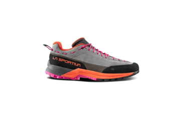 Image of La Sportiva TX Guide Leather Approach Shoes - Womens, Grey/Cherry Tomato, 36, 27T-901322-36