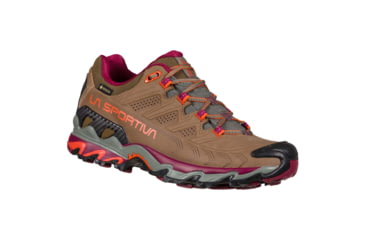 Image of La Sportiva Ultra Raptor II Leather GTX Hiking Shoes - Womens, Taupe/Red Plum, 41.5, 34H-801502-41.5