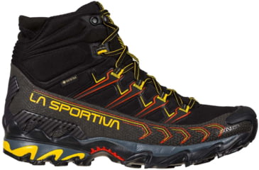 Image of La Sportiva Ultra Raptor II Mid GTX Hiking Shoes - Mens, Black/Yellow, 44.5, 34B-999100-44.5