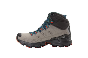 Image of La Sportiva Ultra Raptor II Mid Leather GTX Hiking Shoes - Womens, Grey/Cherry Tomato, 38.5, ZFHS097-G01R22-38.5