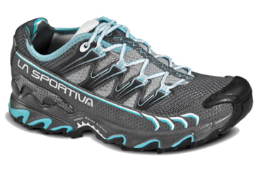 Image of La Sportiva Ultra Raptor Trail Running Shoe - Womens-Grey/Blue-Medium-37.5