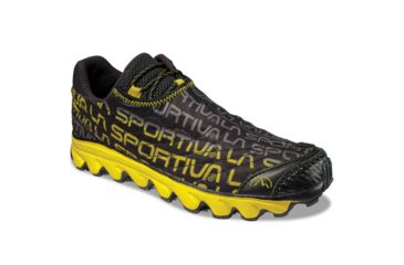 Image of La Sportiva Vertical K Trail Running Shoe - Men's-Black/Yellow-Medium-40.5