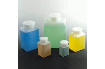 Image of VWR Square Bottles, Case of 24, High-Density Polyethylene, Wide Mouth, K613-VWR