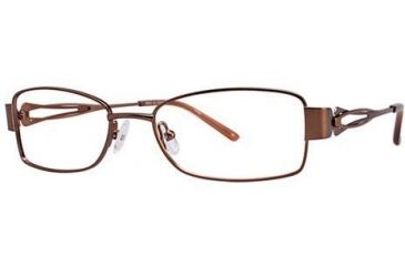 Image of LAmy Adrienne Progressive Prescription Eyeglasses - Frame Brown/Orange, Size 52/17mm LYADRIENNE01