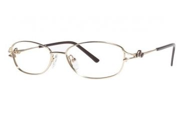 Image of LAmy C by 518 Eyeglass Frames - Frame Gold/ Brown, Size 52/16mm CYCBL51801