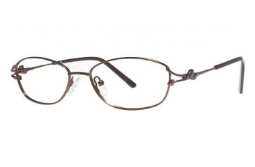 Image of LAmy C by 518 Eyeglass Frames - Frame Matte Chocolate Brown/ Brown, Size 52/16mm CYCBL51802