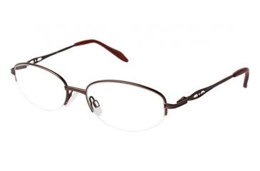 Image of LAmy C By 520 Single Vision Prescription Eyeglasses - Frame BROWN, Size 53/17mm CYCBL52002